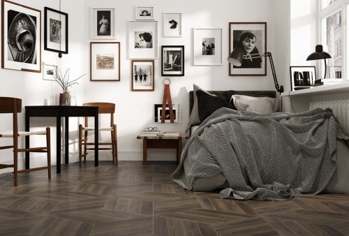 leisure style dark wooden tile