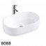white cermaic counter top basin