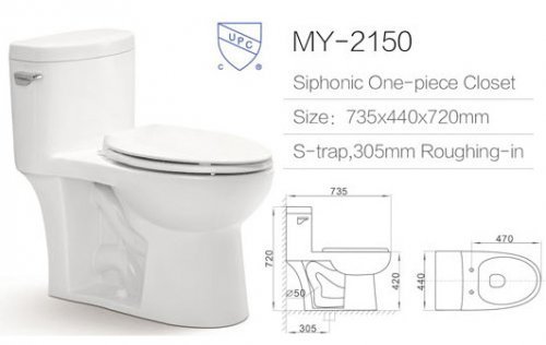 upc/cupc one piece commerical toilet-5