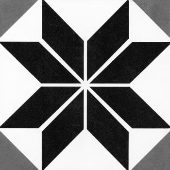 black and white decorative pattern tile-10
