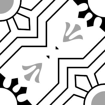 black and white decorative pattern tile-6
