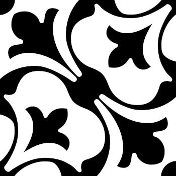 black and white decorative pattern tile-5