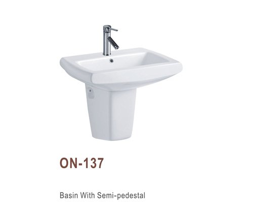 semi pedestal basin