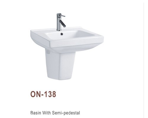 semi-pedestal wash basin