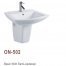 rectangle basin with sami-