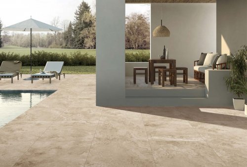 outdoor tiles 20mm-travertine