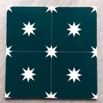 antique blue pattern tile