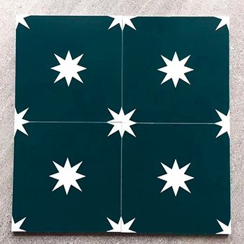 antique blue pattern tile