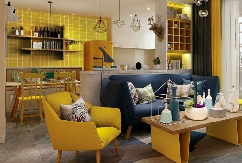 color ceramic mosaic decorative effect