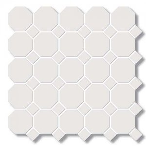 ceramic mosaic in white