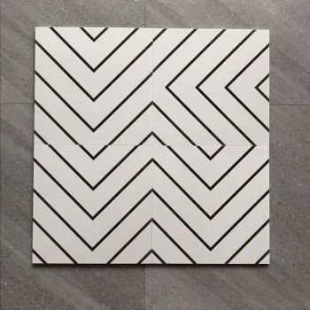 white decorative tile