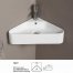 ceramic bathroom corner basin