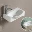 small wall-hung basin for bathroom